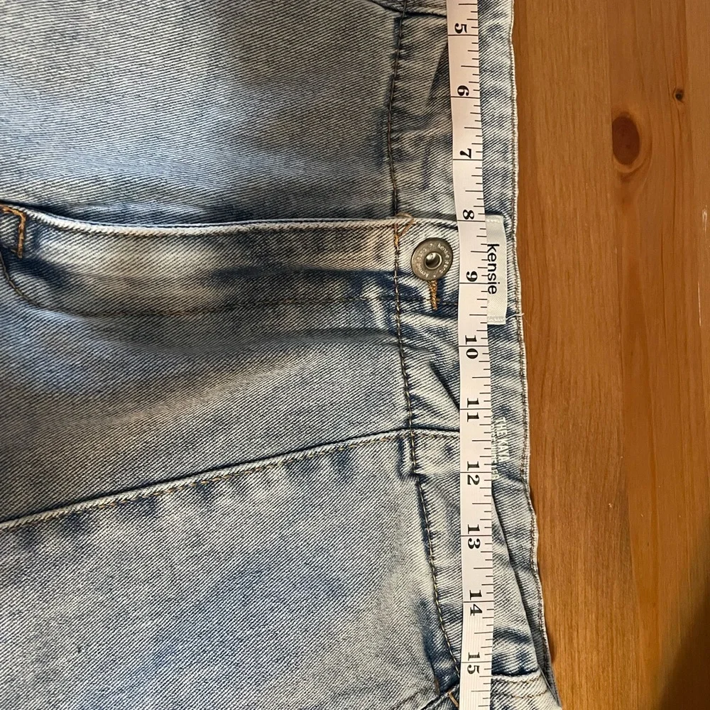 Kensie‎ Light Blue Wide-Leg Jeans with Front Seams Size 8